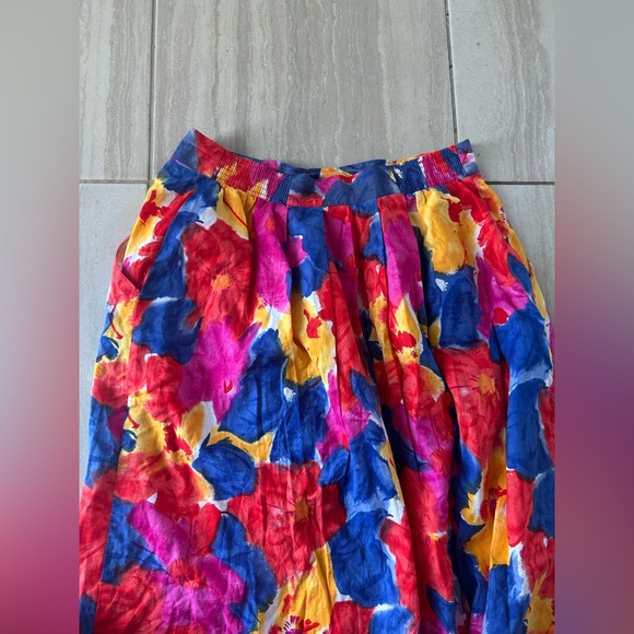 Vintage floral skirt size‎ 8 - Picture 4 of 6